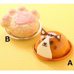 “にゃらんブリュレムースとねこの手ブッセ